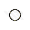 Replacement Mineral Bezel Ring Compatible with Tissot Seastar 1000 T120807A : Black/Gold