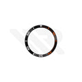 Replacement Mineral Bezel Ring Compatible with Tissot Seastar 1000 T120807A : Black/Orange