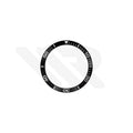 Replacement Mineral Bezel Ring Compatible with Tissot Seastar 1000 T120807A : Black/Silver