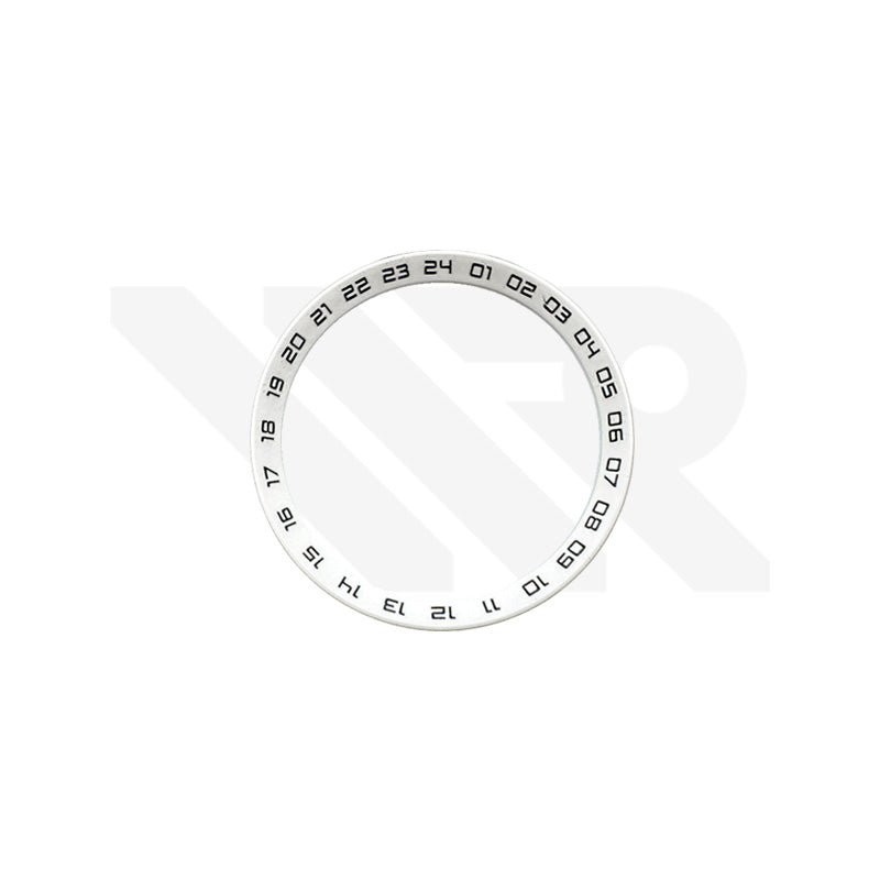 Seiko Mod SKX007 / SKX009 / SRPD Series 24 Hours Marker Chapter Ring: White