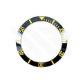 Sub Ceramic Sloped Bezel Insert For MDV-106A: Black and Yellow
