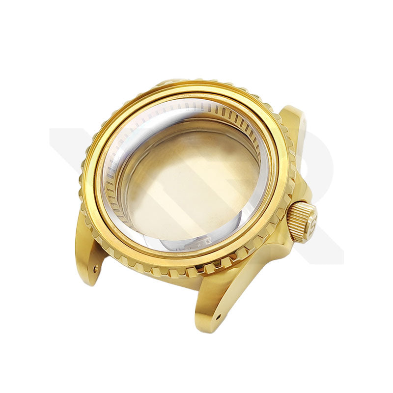 SUB Oyster Style Brushed Case Set for Seiko SKX / SRPD Mod: Gold