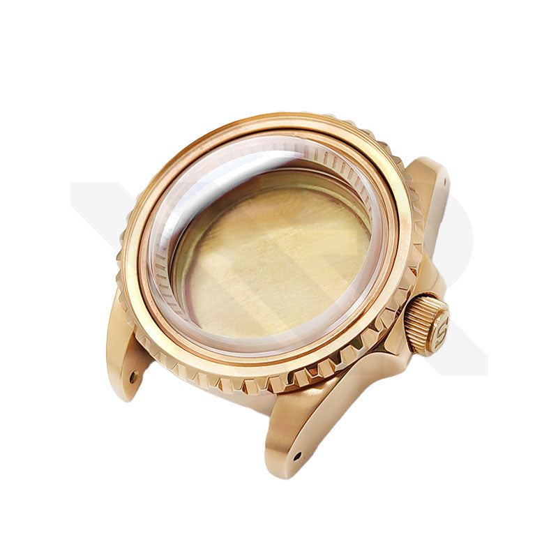SUB Oyster Style Brushed Case Set for Seiko SKX / SRPD Mod: Rose Gold