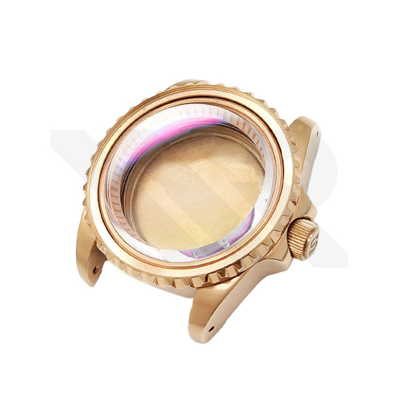 SUB Oyster Style Brushed Case Set for Seiko SKX / SRPD Mod: Rose Gold