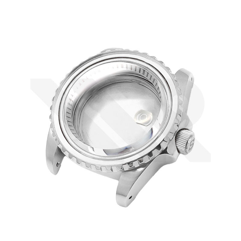 SUB Oyster Style Brushed Case Set for Seiko SKX / SRPD Mod: Silver