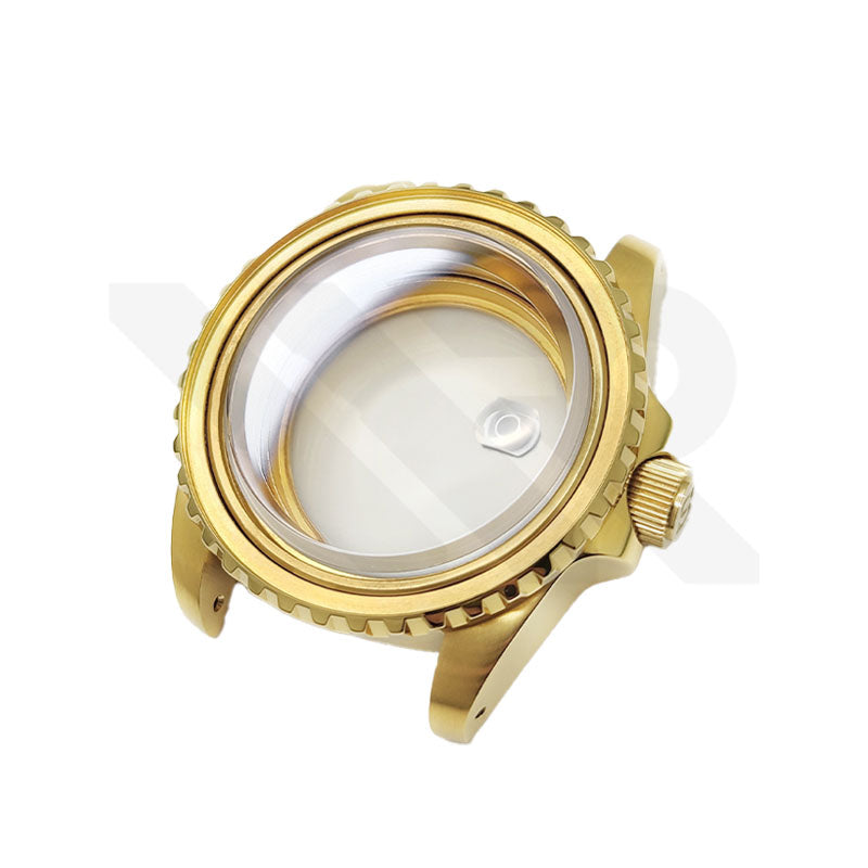 SUB Oyster Style Brushed Case Set for Seiko SKX / SRPD Mod: Gold