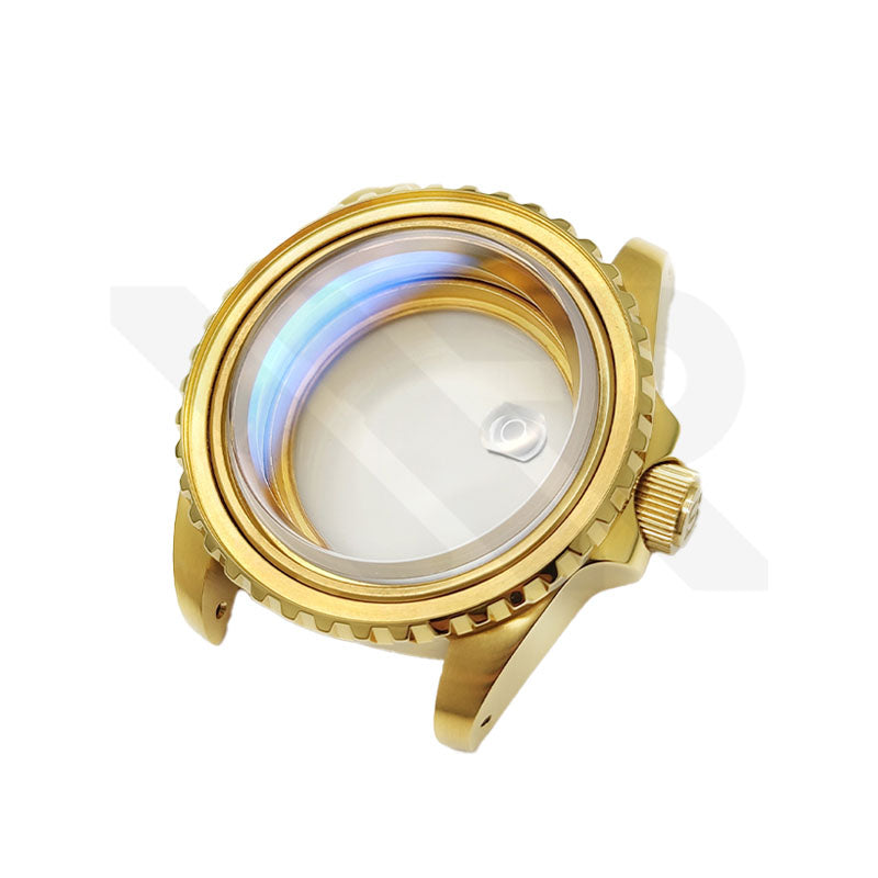 SUB Oyster Style Brushed Case Set for Seiko SKX / SRPD Mod: Gold