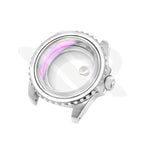 SUB Oyster Style Brushed Case Set for Seiko SKX / SRPD Mod: Silver