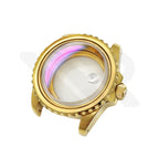 SUB Oyster Style Brushed Case Set for Seiko SKX / SRPD Mod: Gold