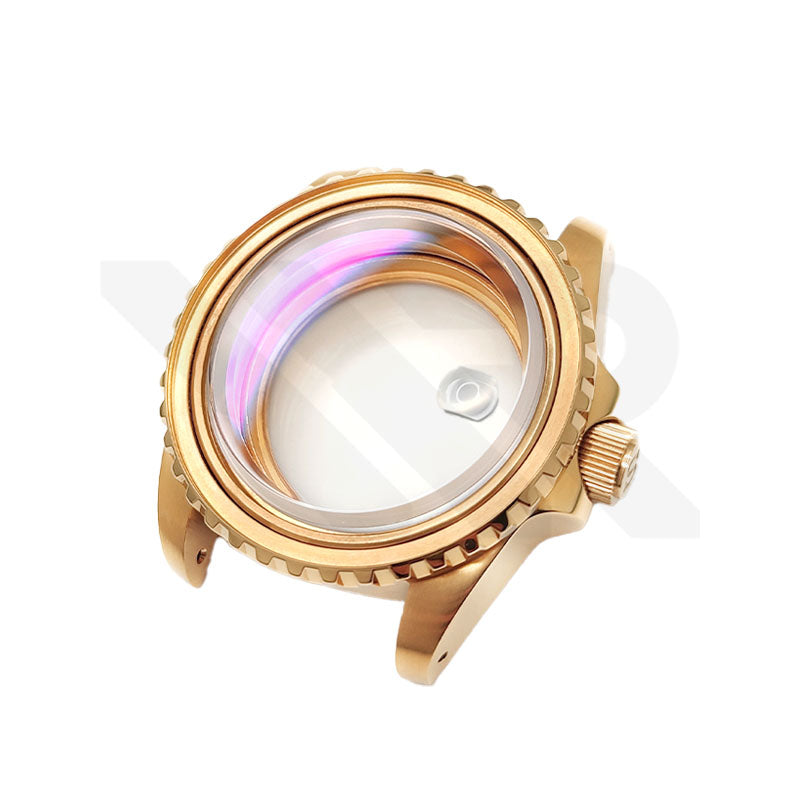 SUB Oyster Style Brushed Case Set for Seiko SKX / SRPD Mod: Rose Gold