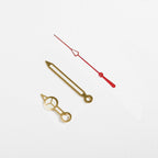 Mercedes Watch Hands for Casio MDV Mod: Gold w Red (Cathedral)