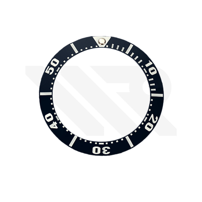 Ceramic Sloped Bezel Inserts for SNE435 / SNE439 / SNE441 / SSC741 / SSC663 / SSC701 / SSC015 : Black