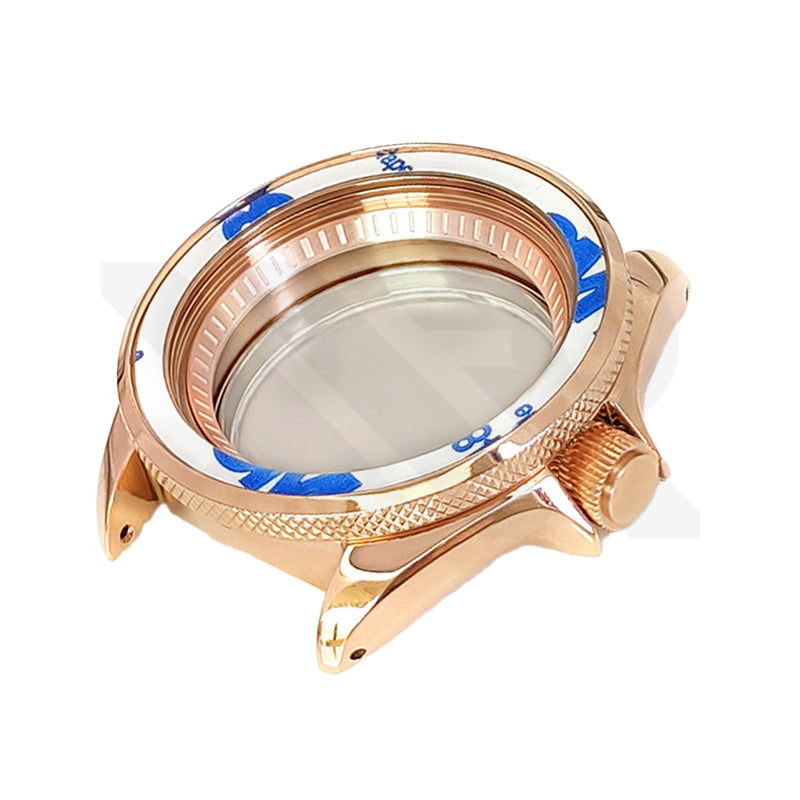 SKX Polished Case Set for Seiko Mod: Rose Gold (3 o'clock)