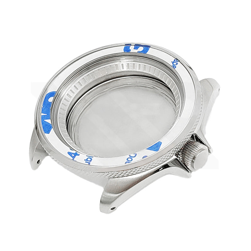 SKX Polished Case Set for Seiko Mod: Silver (3'o clock Crown)