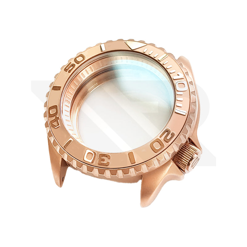YM Style Sandblasted Case Set for Seiko Mod: Rose Gold