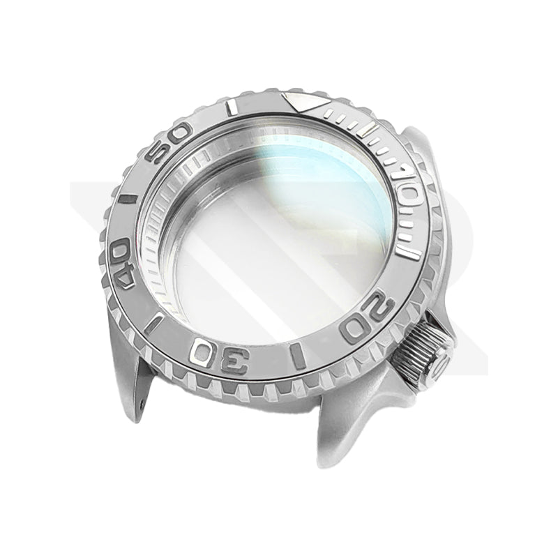 YM Style Sandblasted Case Set for Seiko Mod: Silver