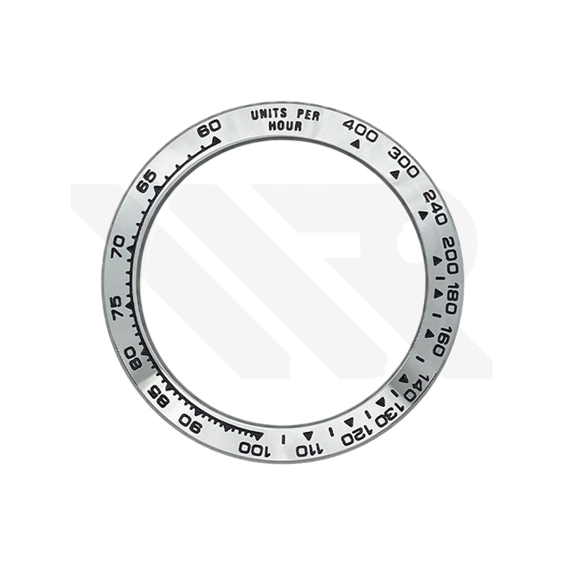 Daytona Steel Sloped Bezel Insert for SKX/SRPD: Silver