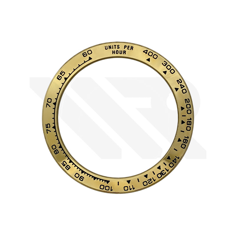 Daytona Steel Sloped Bezel Insert for SKX/SRPD: Gold