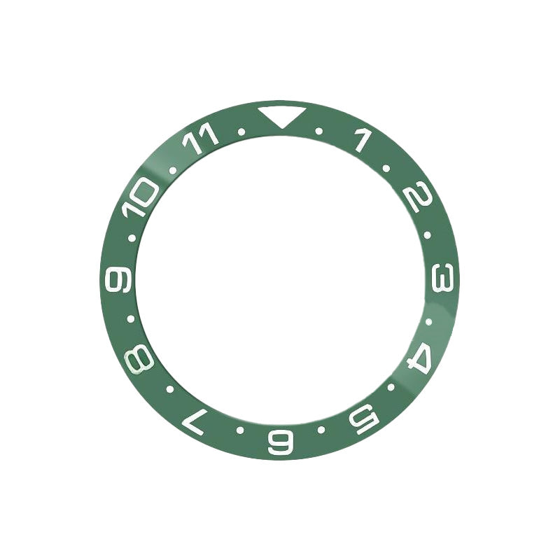 Dual Time Ceramic Sloped Bezel Insert for SKX/SRPD - Green