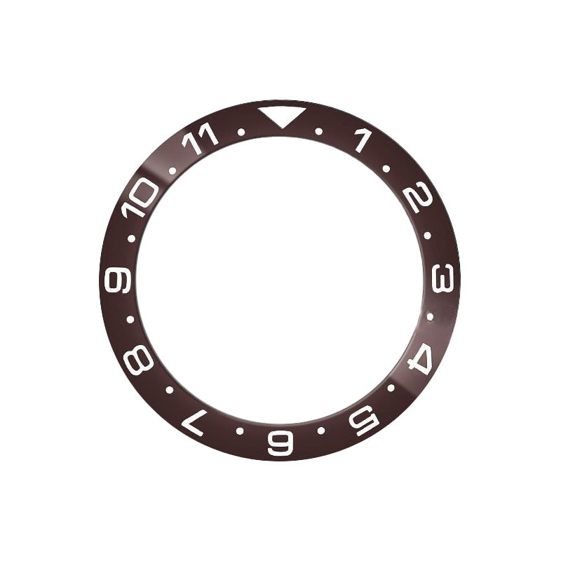 Dual Time Ceramic Sloped Bezel Insert for SKX/SRPD - Coffee