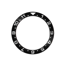 Load image into Gallery viewer, Dual Time Ceramic Sloped Bezel Insert for SKX/SRPD - Black
