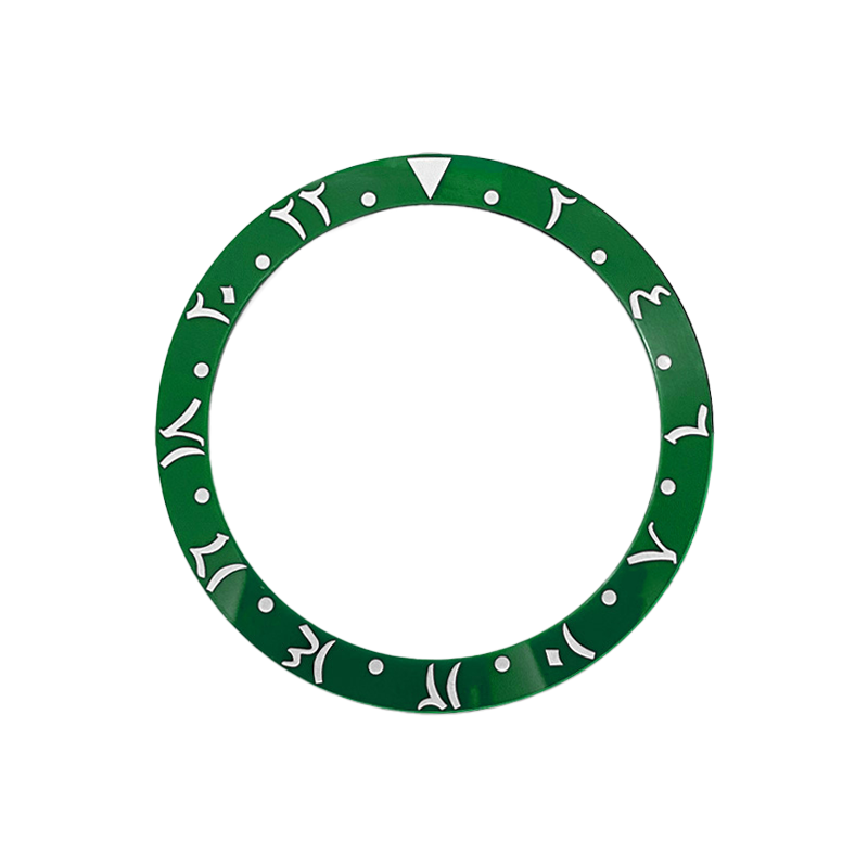 Arabic Style Ceramic Sloped Bezel Insert for SKX/SRPD - Green