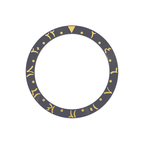 Arabic Style Ceramic Sloped Bezel Insert for SKX/SRPD - Grey/Gold