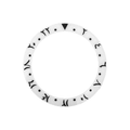 Arabic Style Ceramic Sloped Bezel Insert for SKX/SRPD - White