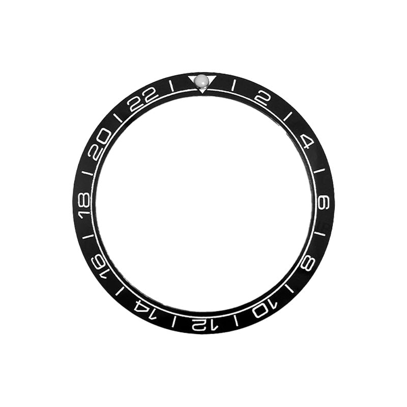 Planet Ocean GMT Style Ceramic Sloped Bezel Insert for SKX/SRPD - Black