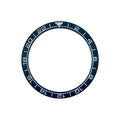 Planet Ocean GMT Style Ceramic Sloped Bezel Insert for SKX/SRPD - Aegean Blue