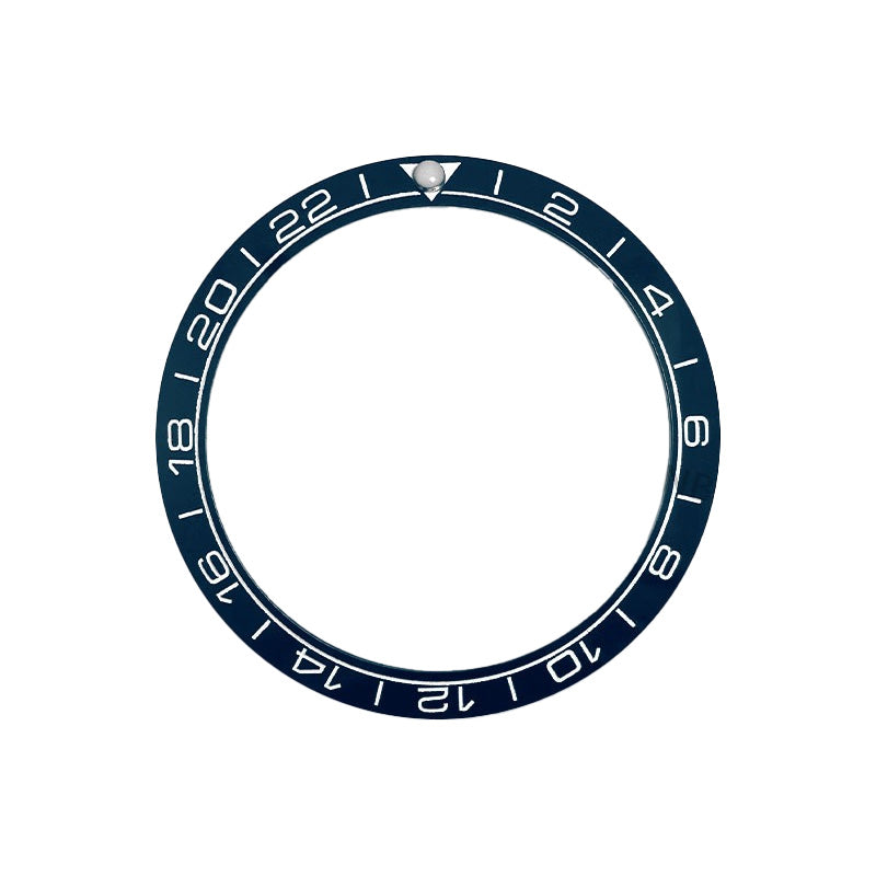 Planet Ocean GMT Style Ceramic Sloped Bezel Insert for SKX/SRPD - Aegean Blue