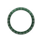 World Time GMT Ceramic Sloped Bezel Insert for SKX/SRPD - Green/White
