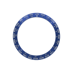 World Time GMT Ceramic Sloped Bezel Insert for SKX/SRPD - Blue/White