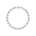 World Time GMT Ceramic Sloped Bezel Insert for SKX/SRPD - White/Black