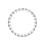 World Time GMT Ceramic Sloped Bezel Insert for SKX/SRPD - White/Black