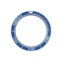 Load image into Gallery viewer, SMP Style Ceramic Sloped Bezel Insert for SKX/SRPD - Blue/White
