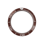 SMP Style Ceramic Sloped Bezel Insert for SKX/SRPD - Coffee/White