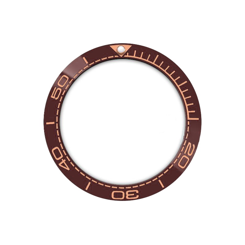 SMP Style Ceramic Sloped Bezel Insert for SKX/SRPD - Coffee/Rose Gold