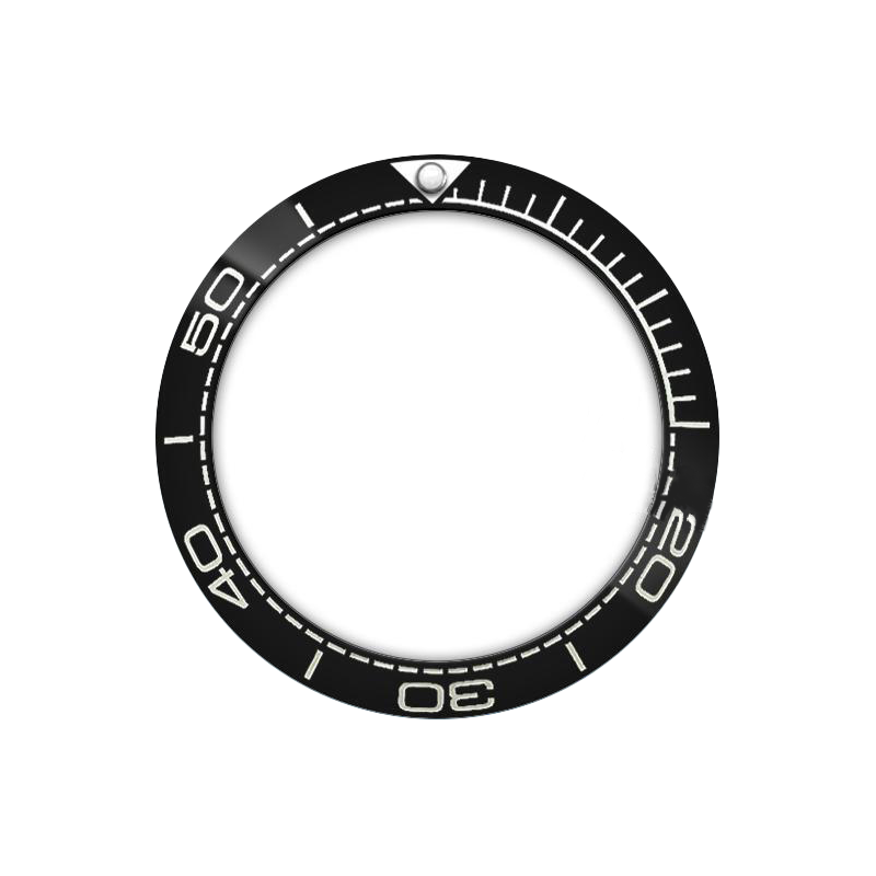 SMP Style Ceramic Sloped Bezel Insert for SKX/SRPD - Black/White