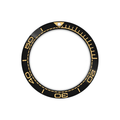 SMP Style Ceramic Sloped Bezel Insert for SKX/SRPD - Black/Gold