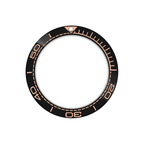 SMP Style Ceramic Sloped Bezel Insert for SKX/SRPD - Black/Rose Gold