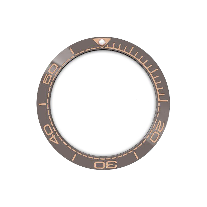 SMP Style Ceramic Sloped Bezel Insert for SKX/SRPD - Grey/Rose Gold