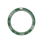 SMP Style Ceramic Sloped Bezel Insert for SKX/SRPD - Green/White