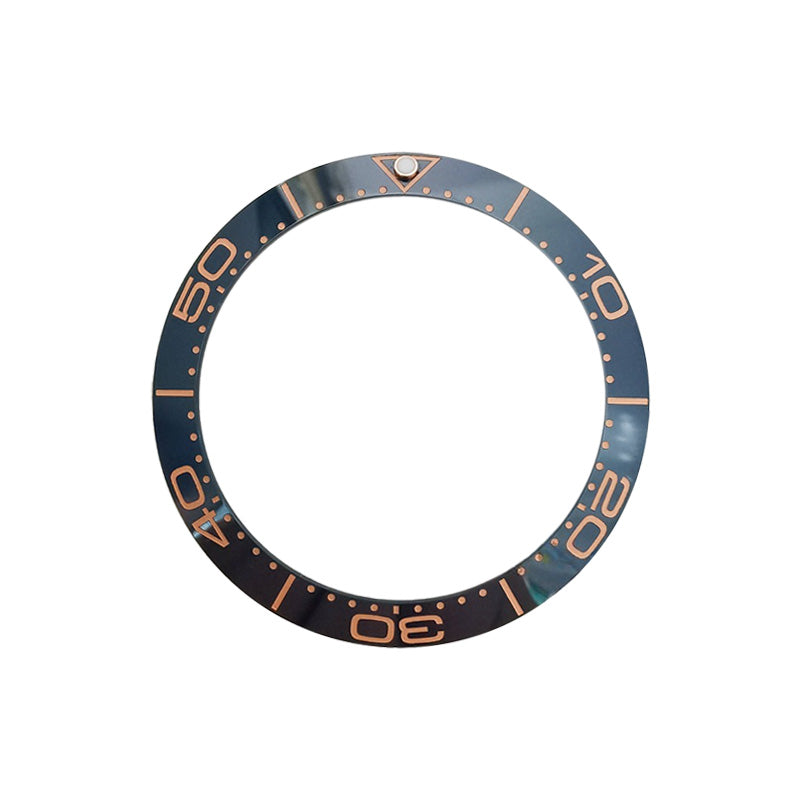 Seamaster Ceramic Sloped Bezel Insert for SKX/SRPD - Blue/Rose Gold