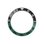 GMT-24 Ceramic Sloped Bezel Insert for SKX/SRPD - Black/Green