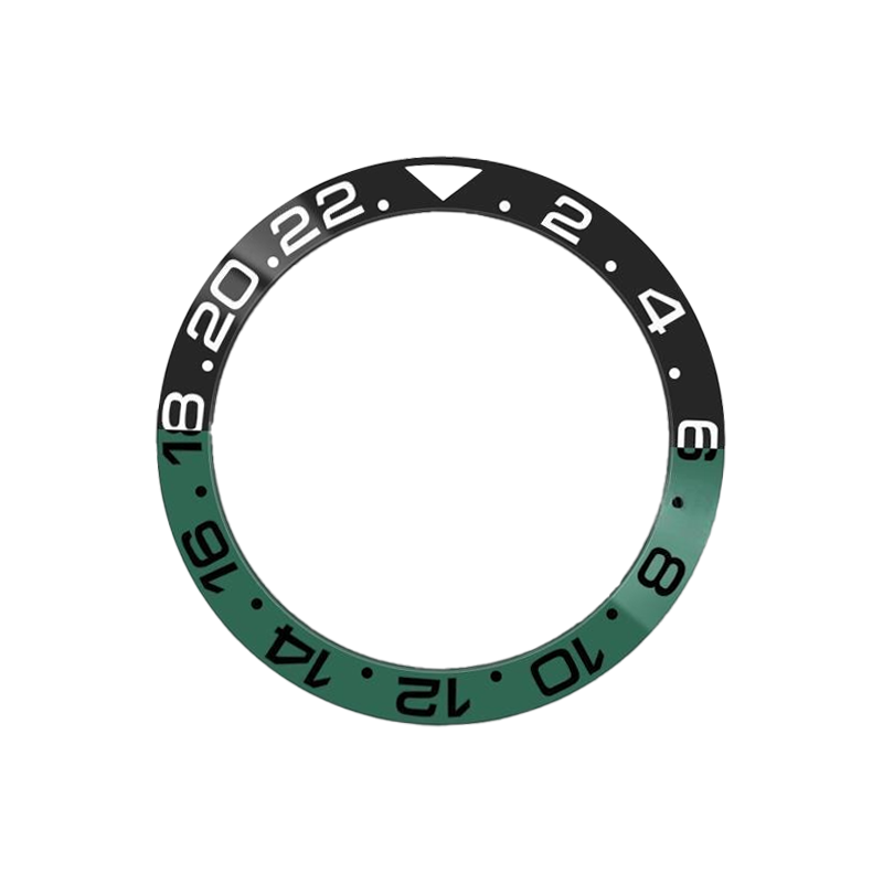 GMT-24 Ceramic Sloped Bezel Insert for SKX/SRPD - Black/Green