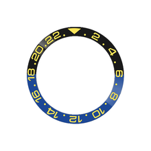 Load image into Gallery viewer, GMT-24 Ceramic Sloped Bezel Insert for SKX/SRPD - Batman (Yellow)
