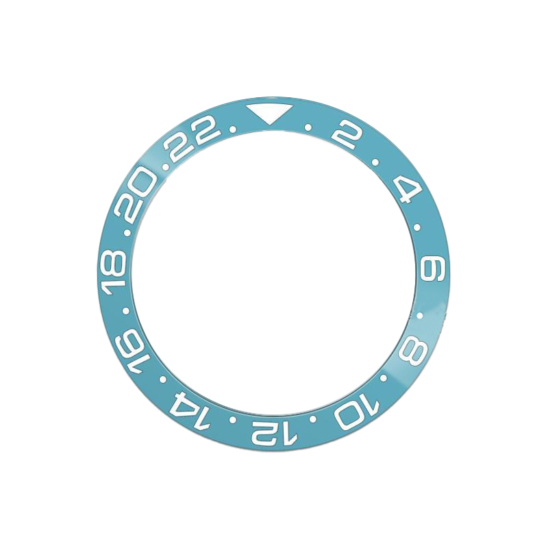 GMT-24 Ceramic Sloped Bezel Insert for SKX/SRPD - Icy Blue