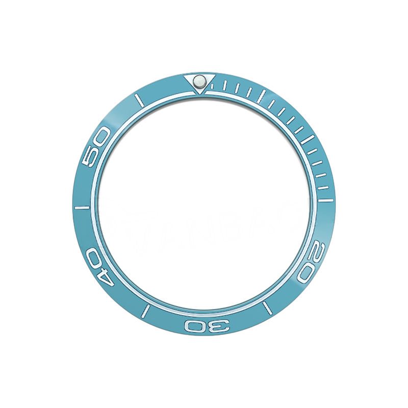 SMP Style Ceramic Sloped Bezel Insert for SKX/SRPD - Icy Blue