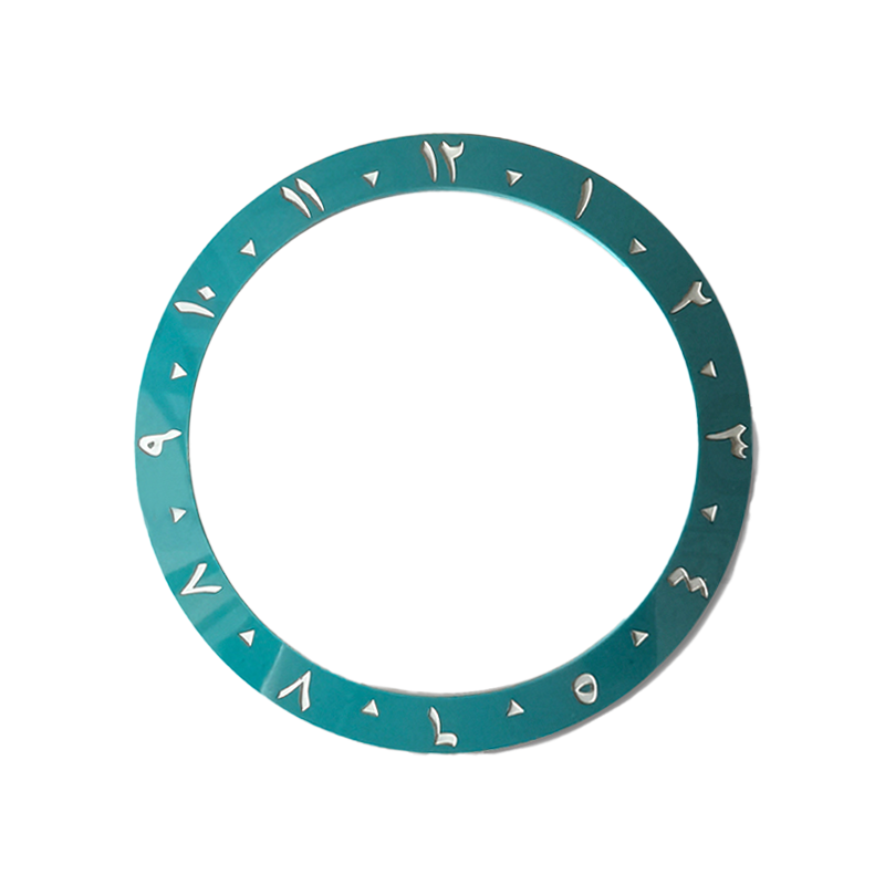 Arabic Style Ceramic Sloped Bezel Insert for SKX/SRPD - Tiffany Blue